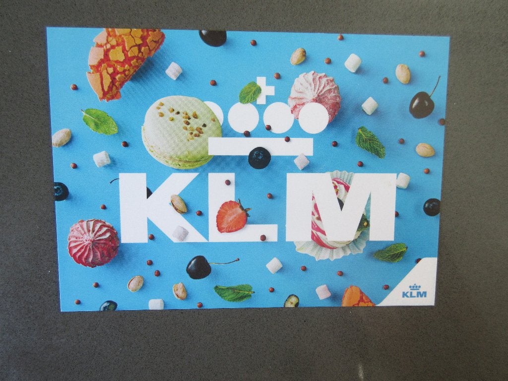 KLM ANSICHTKAART, ONGELOPEN., Verzenden, Nieuw, Kaart, Foto of Prent