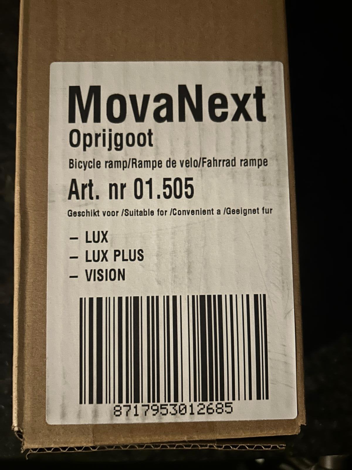 NIEUW IN DOOS oprijgoot voor fietsendrager Movanext, Ophalen, Nieuw, Fietsendrager-accessoire
