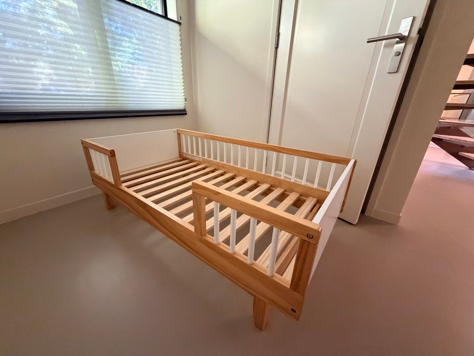 Petit Amelie peuterbed 70x140, Huis en Inrichting, Ophalen, Gebruikt, Wit, 190 cm of minder