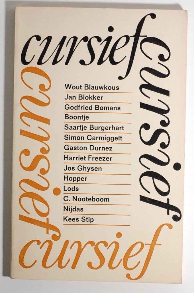 Cursief - Verzameling van veertien schrijvers jaren 60, Verzenden, Zo goed als nieuw, Nederland, Diverse Auteurs
