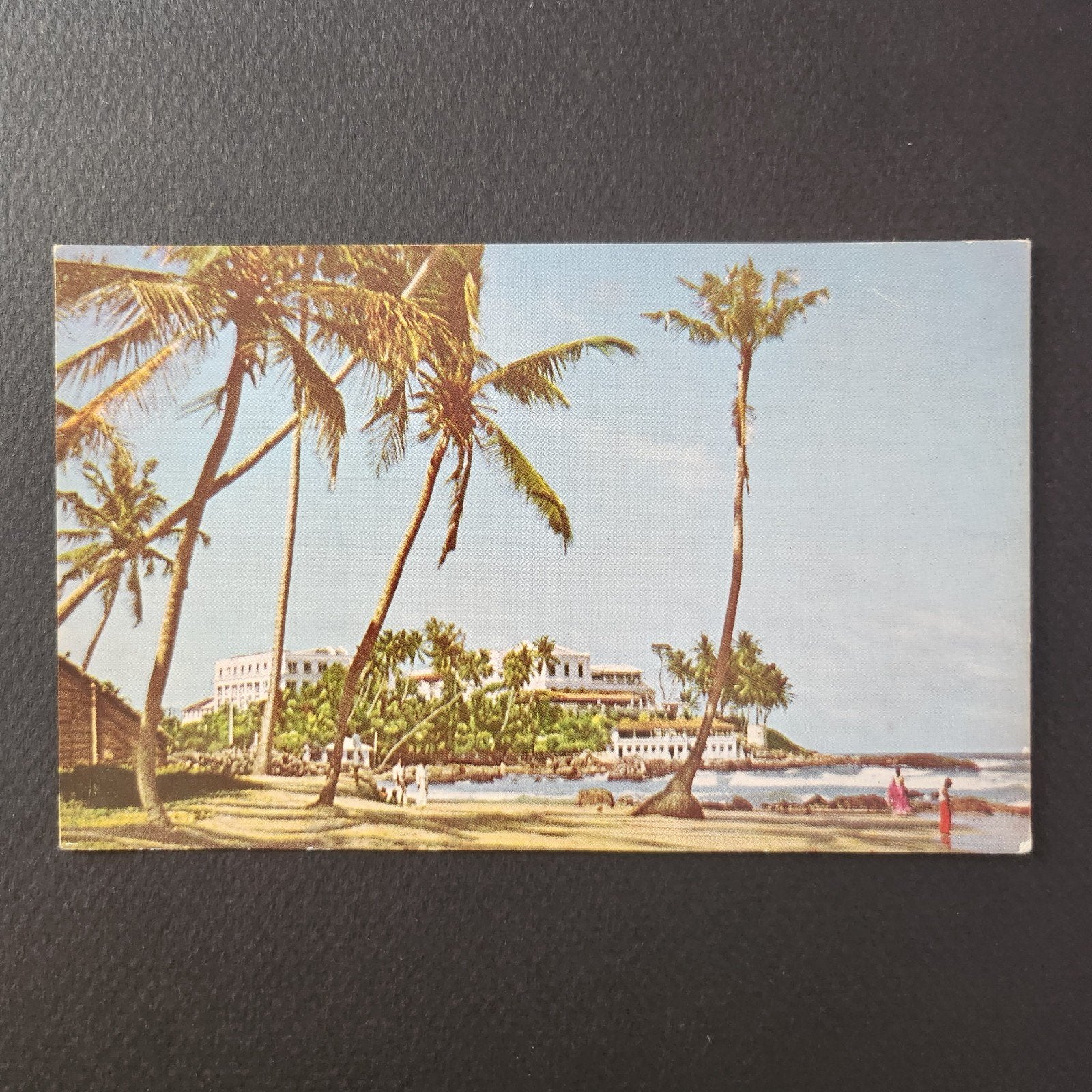 <1960 Ansichtkaart Mount Lavinia Hotel & Strand, Ceylon, Verzamelen, Verzenden, 1940 tot 1960, Ongelopen, Stad of Dorp