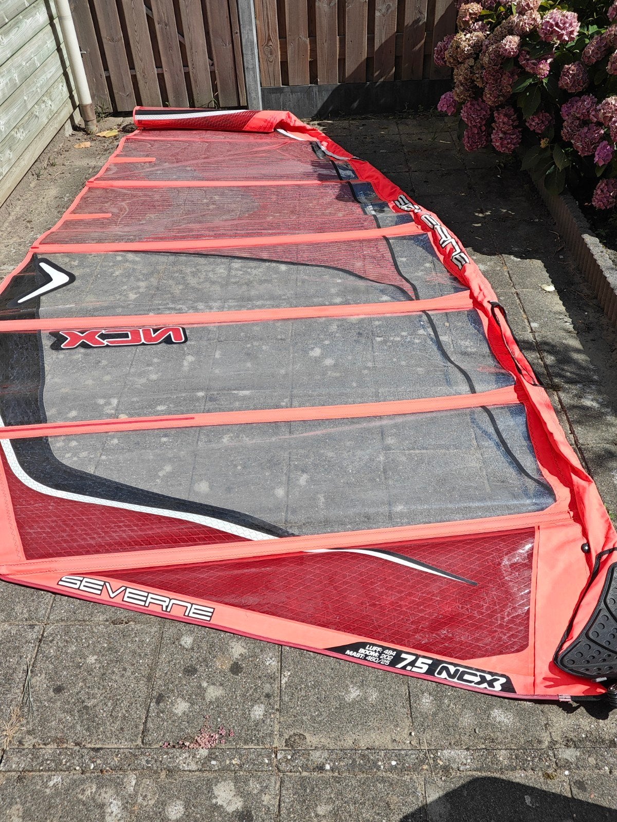 Severne NCX 7.5 windsurfzeil, Watersport en Boten, Windsurfen, Ophalen, Gebruikt, 6.5 m² tot 8 m², Severne