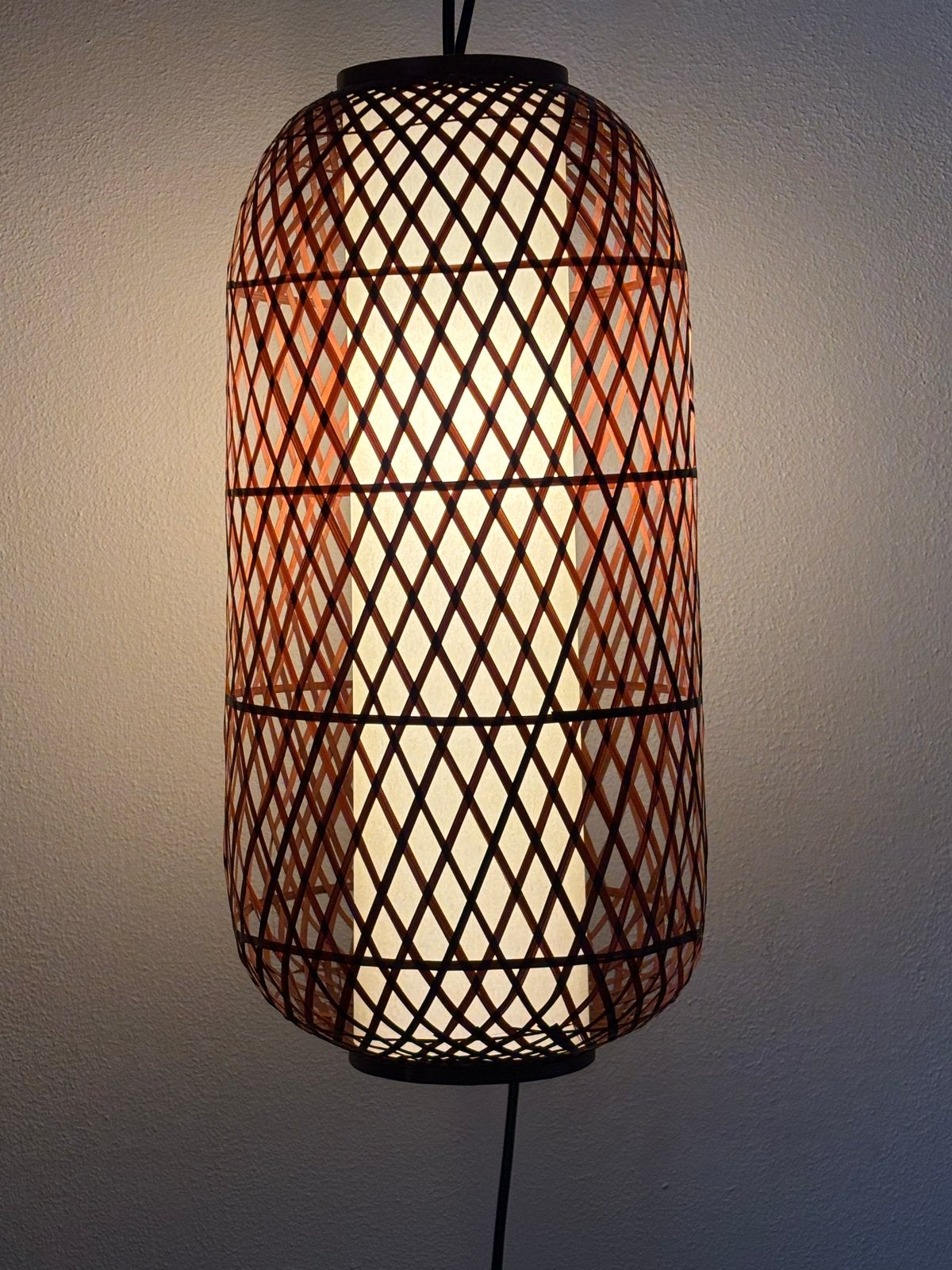 Bamboe Hanglamp/Lantaarn - Japandi/Boho Stijl, Verzenden, Nieuw, Natuurlijk materiaal