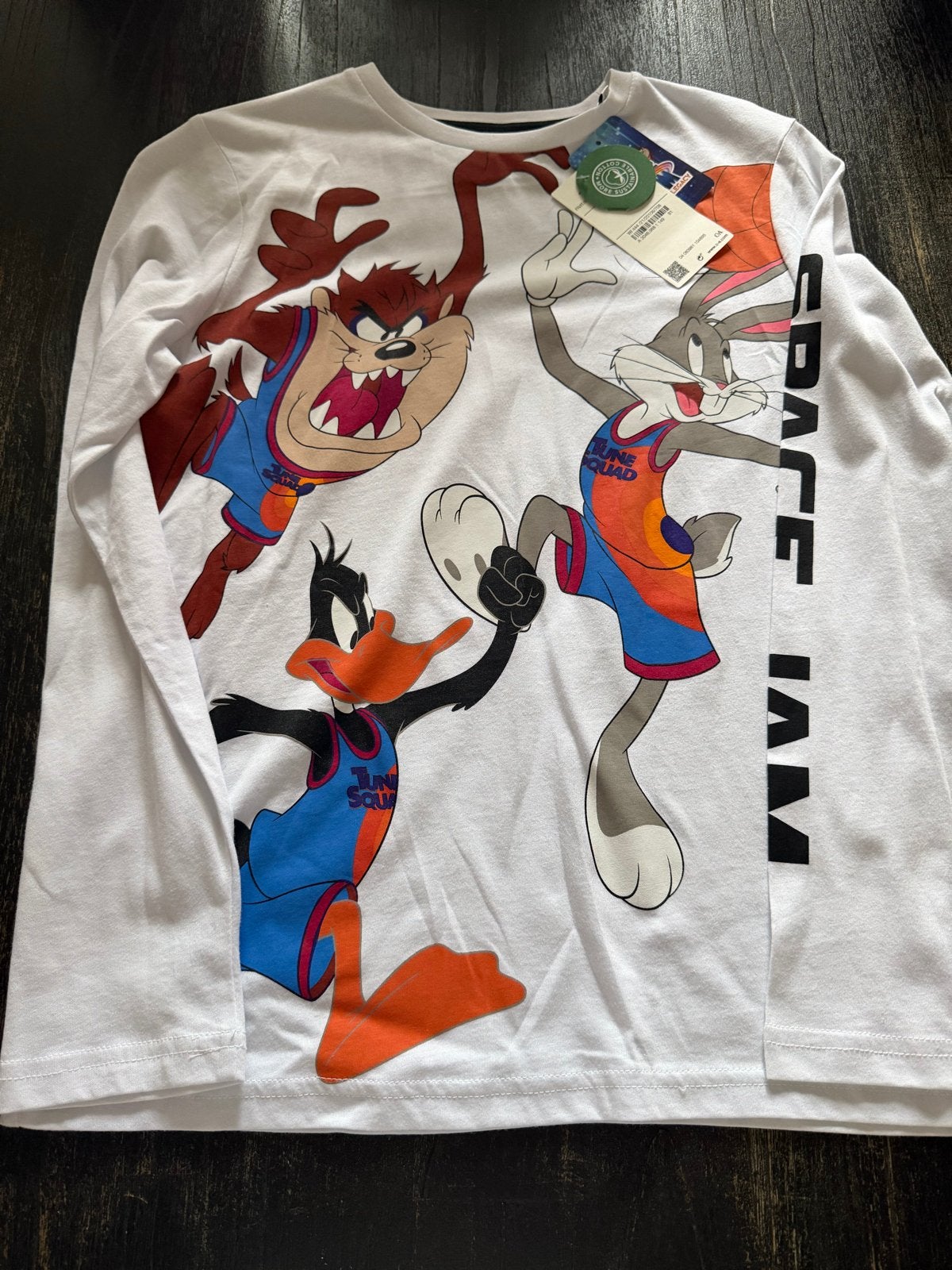 Space Jam T-shirt Lange Mouwen - C&A Maat 146-152 (11-12Y), Kinderen en Baby's, Kinderkleding | Overige, Ophalen of Verzenden