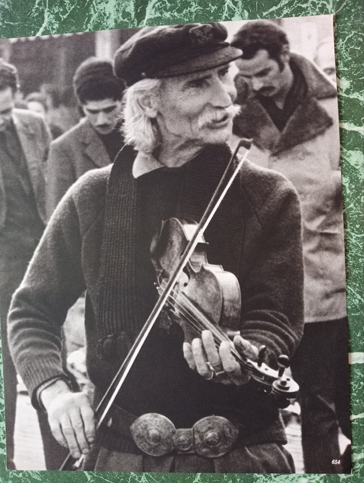 Fotogravure circa 1970 Violist, Verzamelen, Foto's en Prenten, Ophalen of Verzenden, 1960 tot 1980, Zo goed als nieuw, Overige onderwerpen