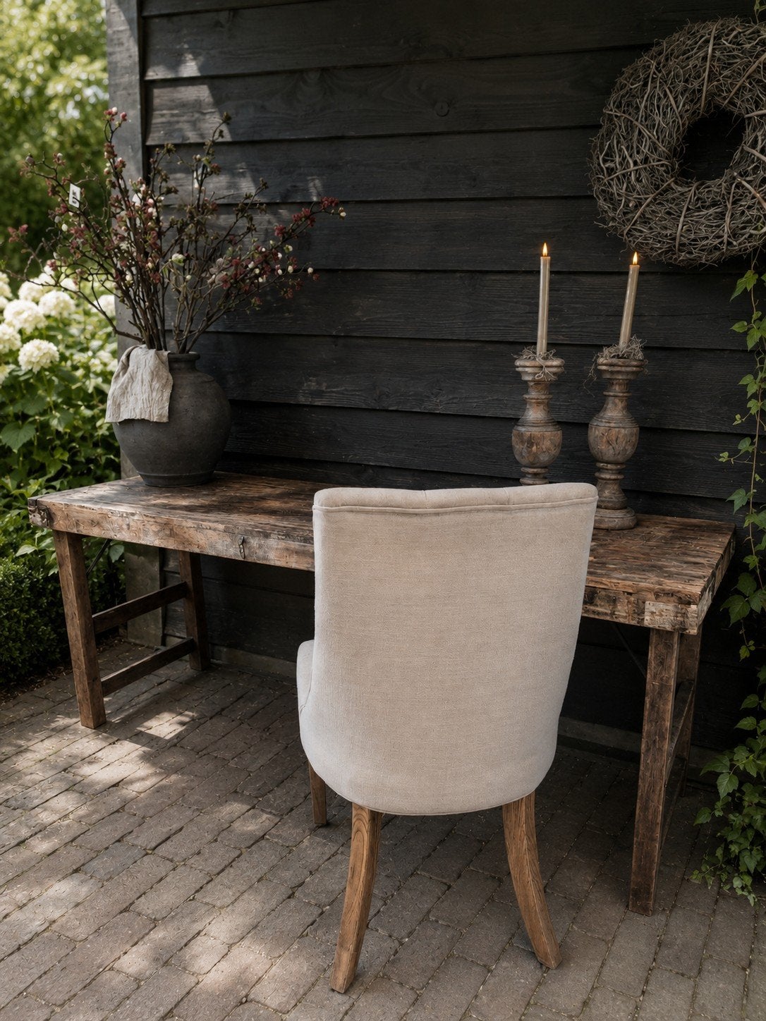 Oude markttafel eettafel sidetabel inklapbaar bezorgen mogel, Ophalen of Verzenden, Rechthoekig, Hout