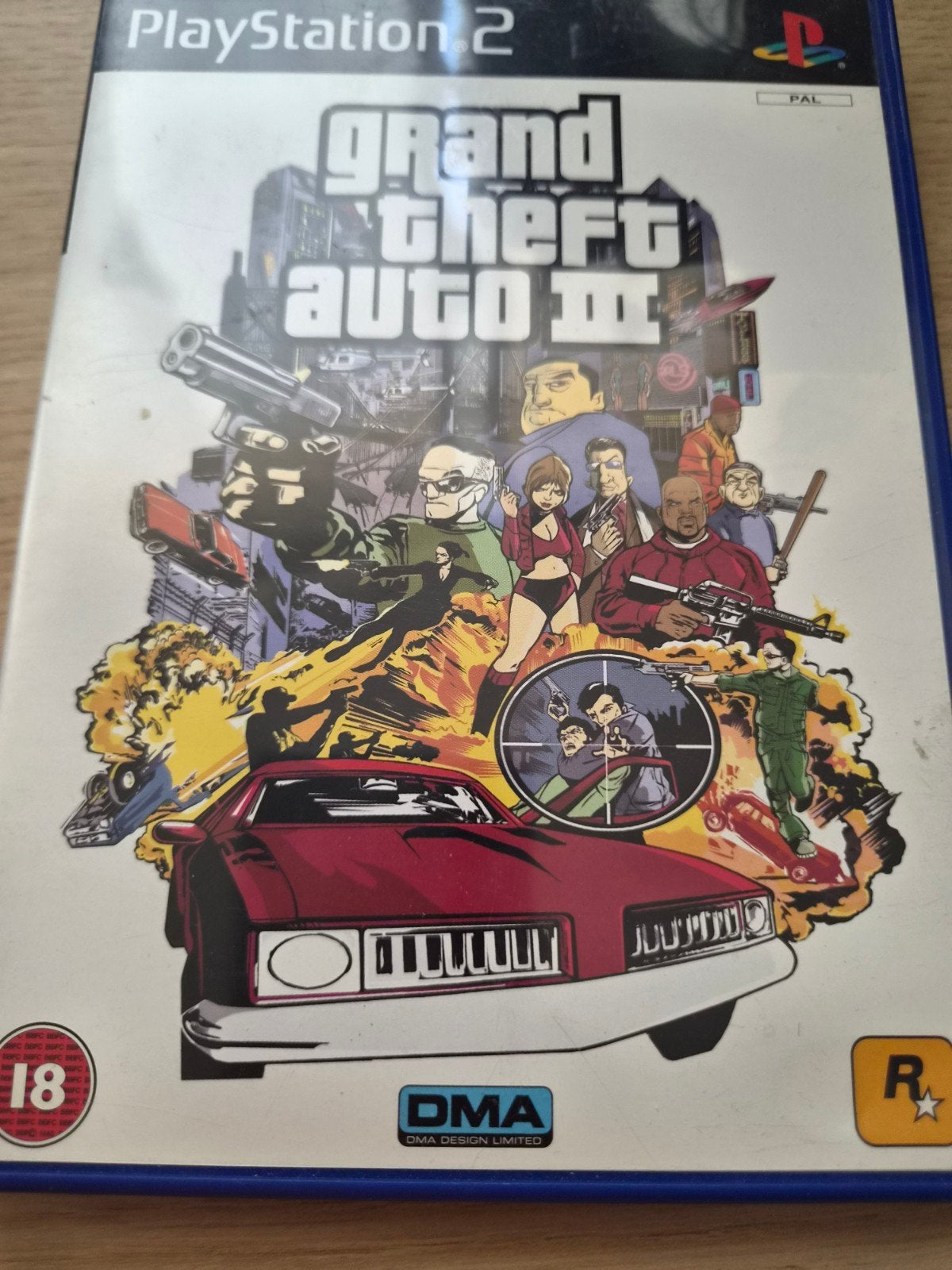 Grand Theft Auto III (GTA 3) voor PlayStation 2, Avontuur en Actie, Gebruikt, Vanaf 18 jaar, 1 speler