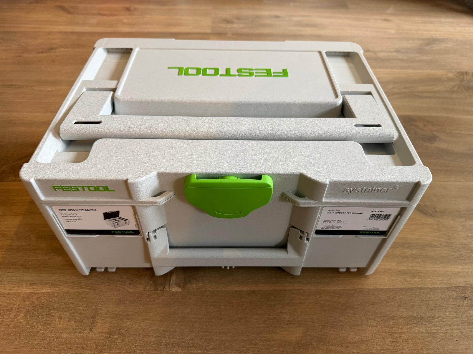Nieuw Festool SORT-SYS3 M 187 DOMINO Systainer³ - 576793, Doe-het-zelf en Verbouw, Gereedschapskisten, Ophalen of Verzenden, Nieuw