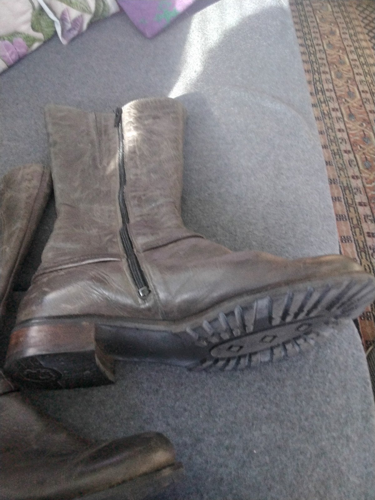 Hassia leren laars  schoen maat 5.5 is 38,5 kleur taupe, Hassia, Hoge laarzen, Overige kleuren, Ophalen of Verzenden