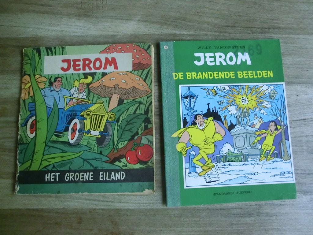 2 stripboeken uit de reeks van Jerom, Boeken, Stripboeken, Meerdere stripboeken, Ophalen of Verzenden, Gelezen
