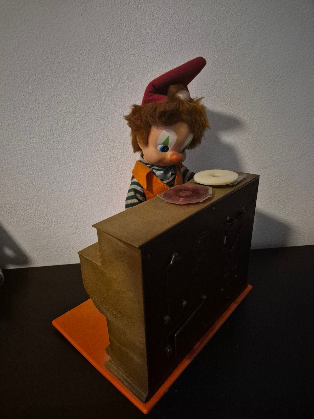Vintage clown met piano (niet werkend), Ophalen of Verzenden, Gebruikt, Jongen of Meisje