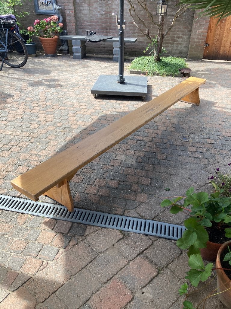 Gymzaal - turnbank hout, Huis en Inrichting, Ophalen, Minder dan 50 cm, Gebruikt, 125 cm of meer