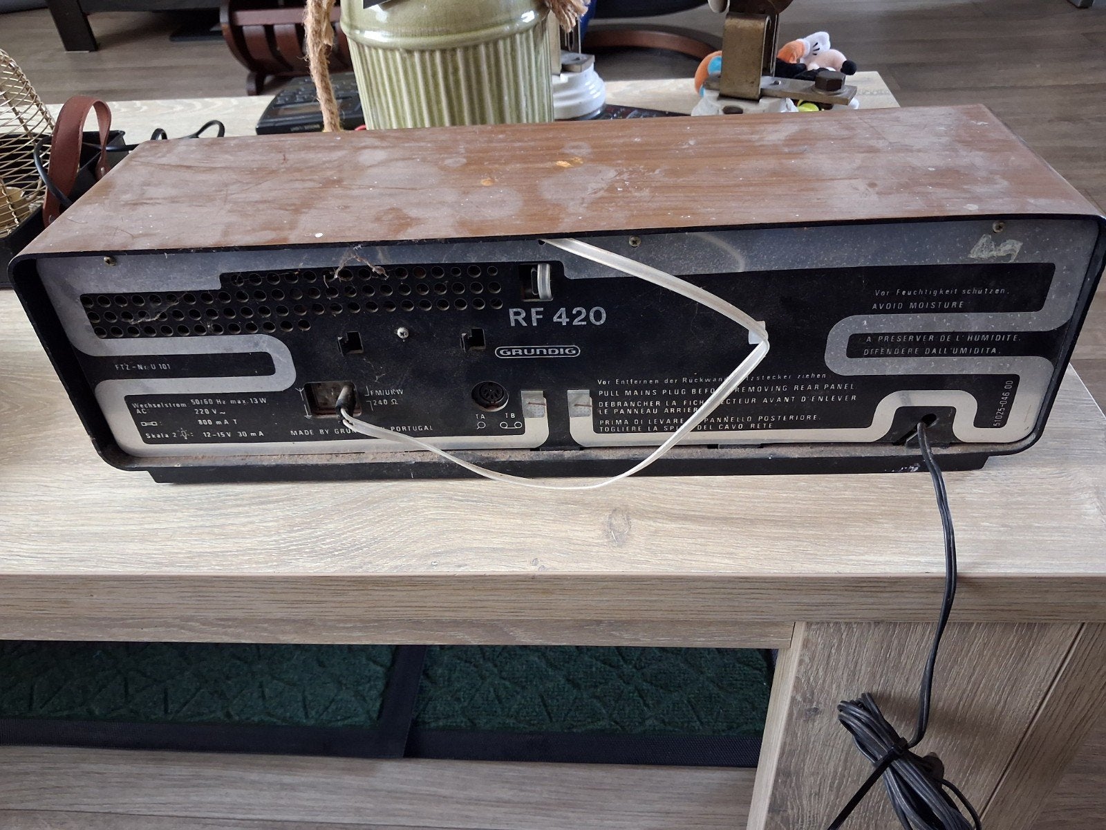Vintage Grundig RF 420 Radio - Klassieke Ontvanger, Ophalen of Verzenden, Gebruikt, Radio