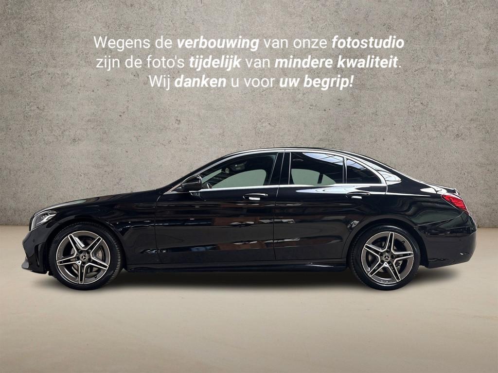 Mercedes-Benz C-Klasse 180 AMG Sport 156Pk Automaat (VIRTUAL, Auto's, Mercedes-Benz, Automaat, 12 maanden, Zwart, Sedan