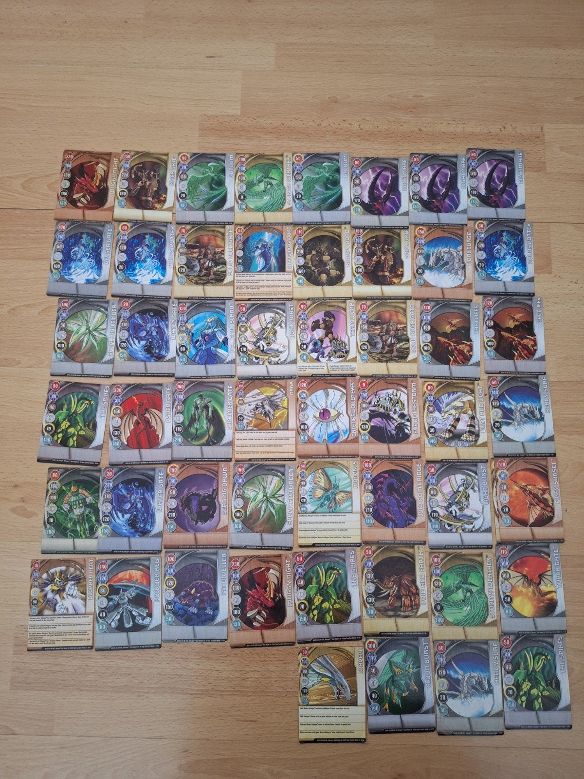 Grote collectie Bakugan kaarten - 50+ stuks, Ophalen of Verzenden, Gebruikt, Meerdere kaarten