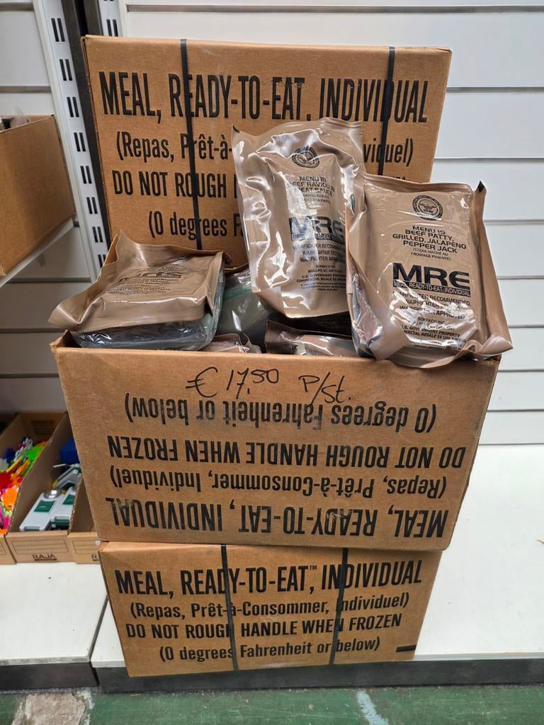 MRE (Meal, Ready to Eat) verschillende rantsoenen, Verzamelen, Militaria | Algemeen, Amerika, ., Ophalen of Verzenden, .