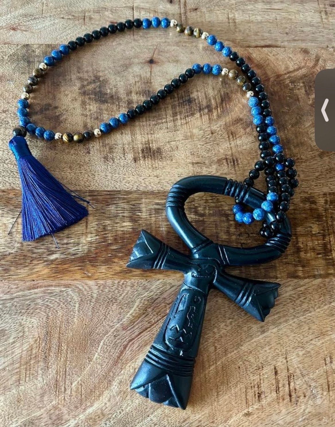 Handgemaakte Ankh met kralenketting - 17x11 cm, Ophalen of Verzenden, Nieuw