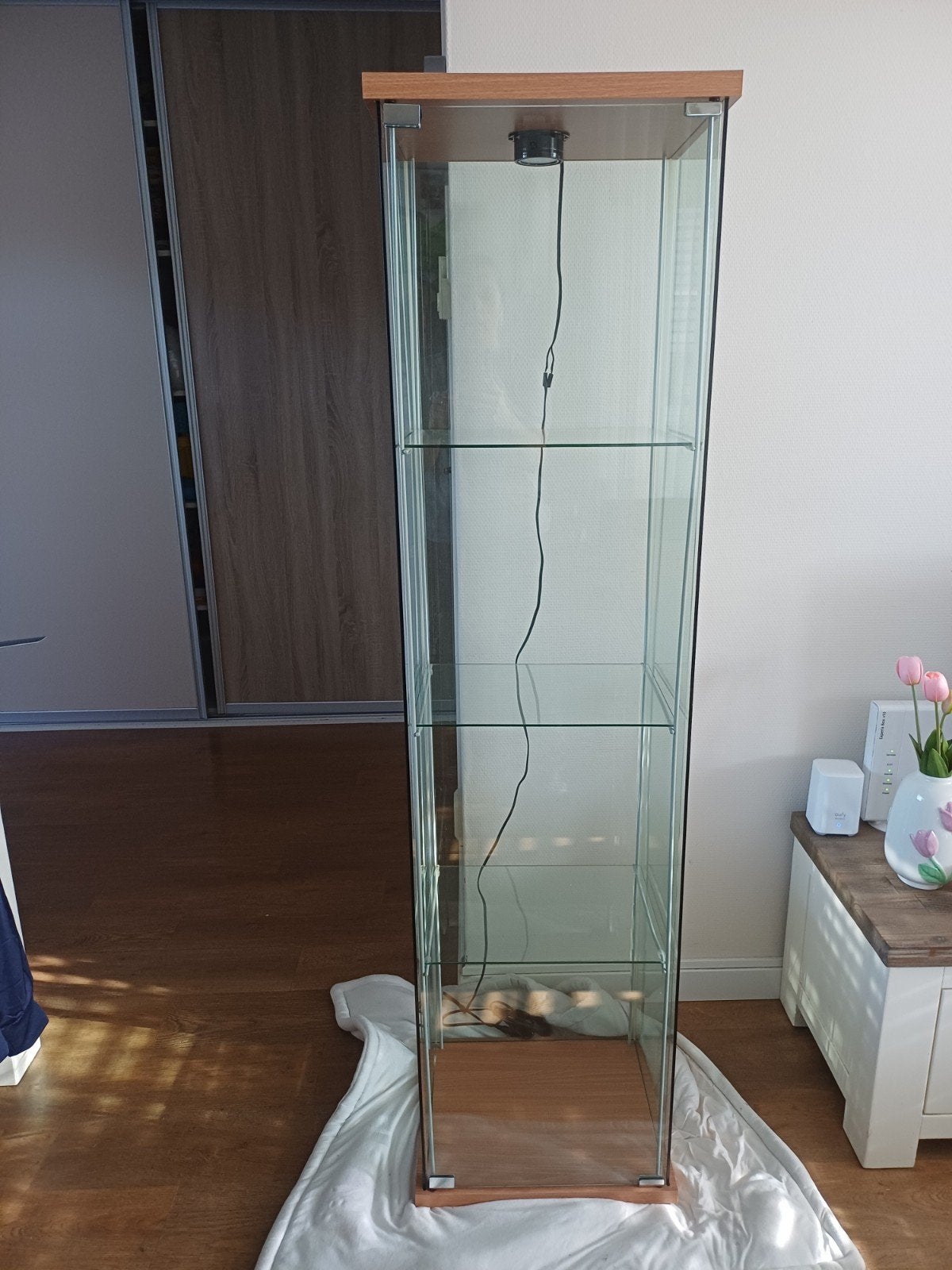Ikea vitrinekast, Ophalen, 50 tot 100 cm, Zo goed als nieuw, 150 tot 200 cm
