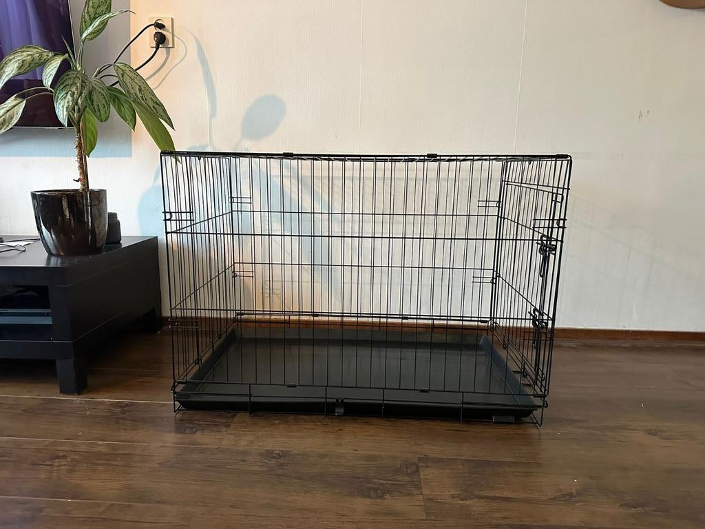 Hondenbench zwart | 91x56x63 cm | zo goed als nieuw, Ophalen, Zo goed als nieuw