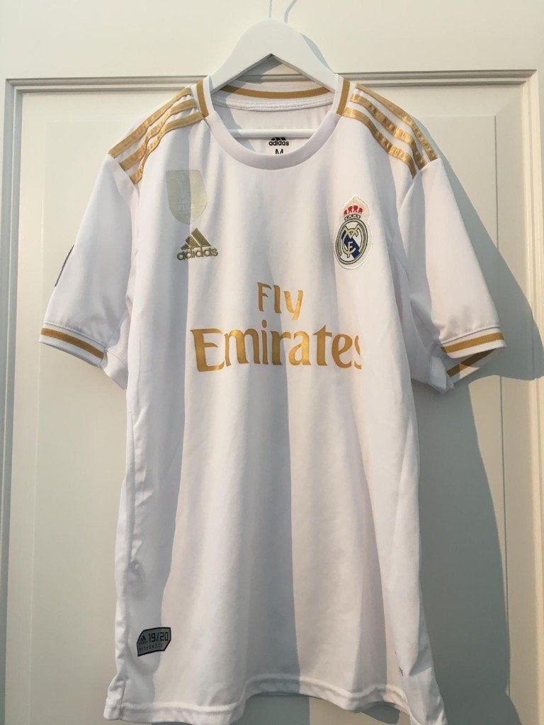 #VSM54 Voetbalshirt Hazard (Real Madrid) te koop!! M, Maat M, Verzenden, Zo goed als nieuw, Shirt
