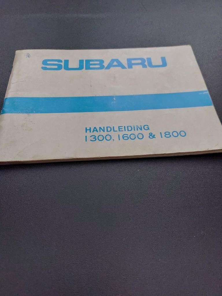 Subaru Handleiding 1300, 1600 & 1800, Ophalen of Verzenden