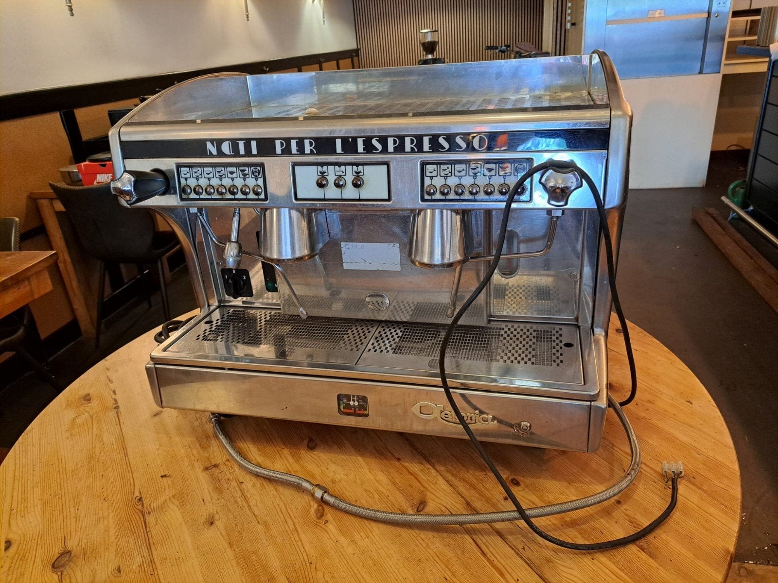 Professionele Espresso Machine, Gebruikt, Espresso apparaat, 10 kopjes of meer, Koffiebonen