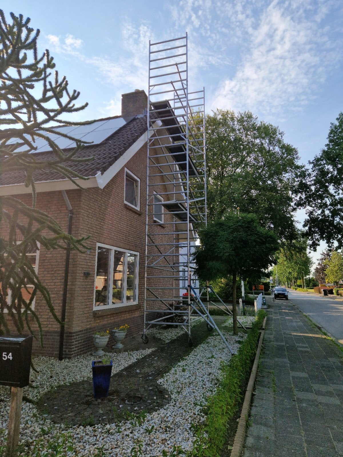 Rolsteiger 10 meter, Ophalen, Rolsteiger of Kamersteiger, 5 meter of hoger