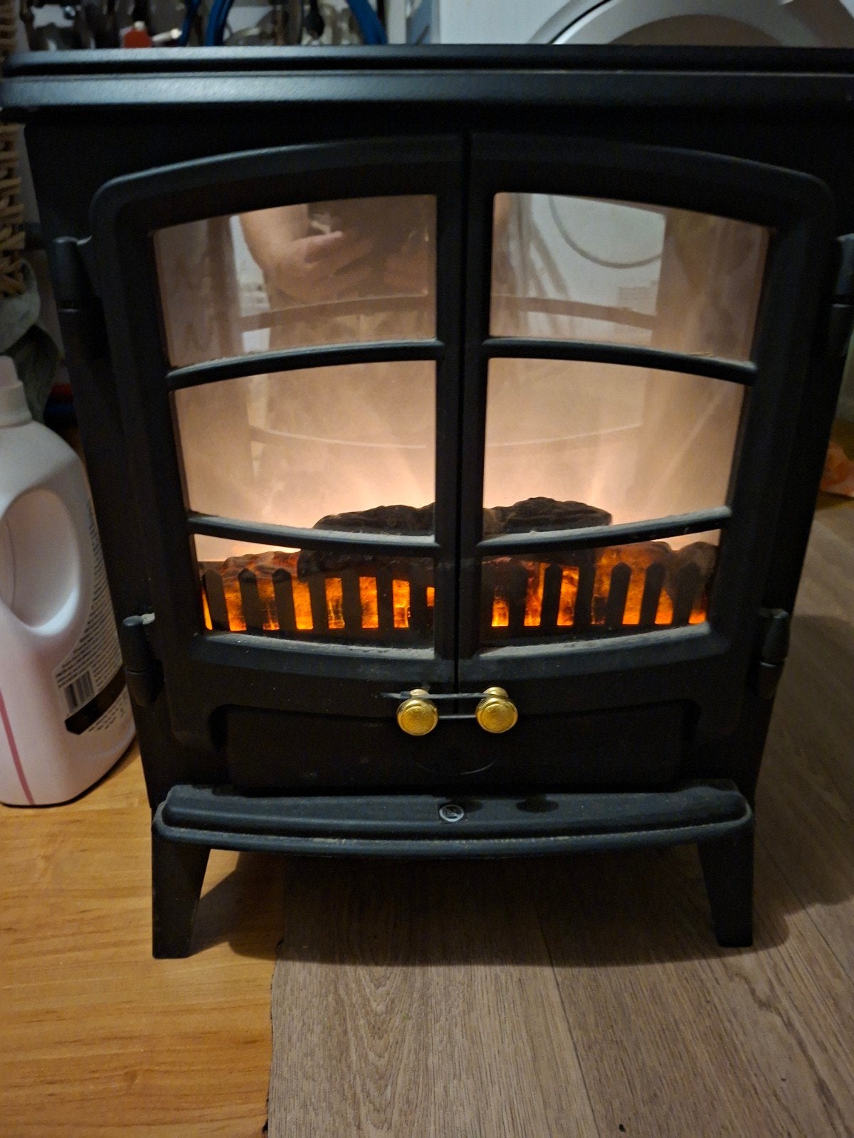 Elektrische sfeerhaard met warmtefunctie (zwaar), Ophalen, Gebruikt, Overige soorten, Elektrisch