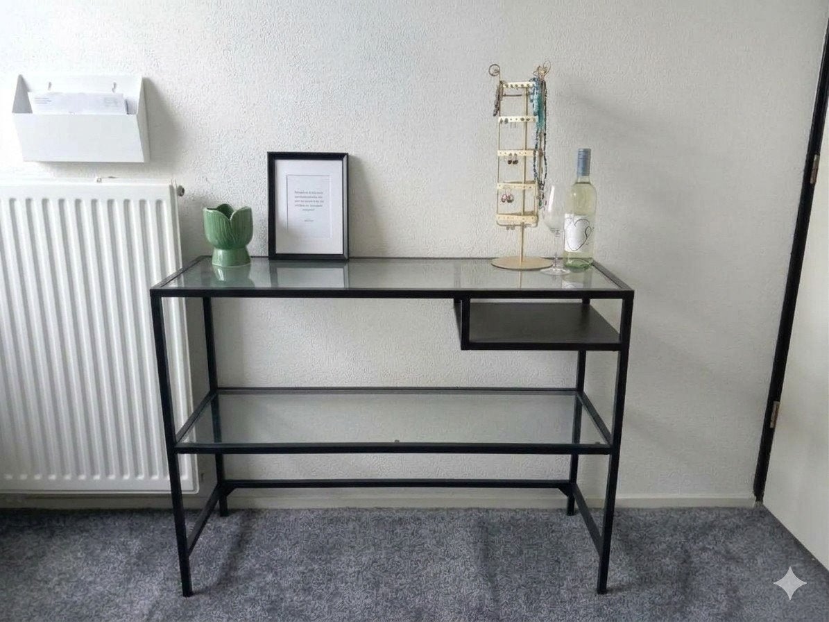 IKEA VITTSJÖ laptoptabel / sidetable, Huis en Inrichting, Ophalen, 50 – 75, 50 tot 100 cm, Zo goed als nieuw