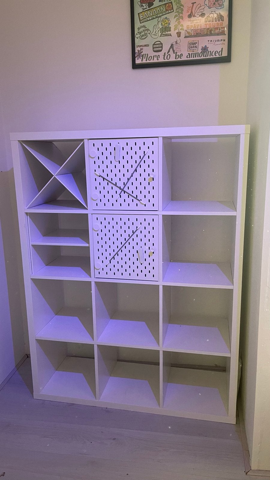 IKEA Kallax Kast met Inzetstukken - Wit, Ophalen, Zo goed als nieuw