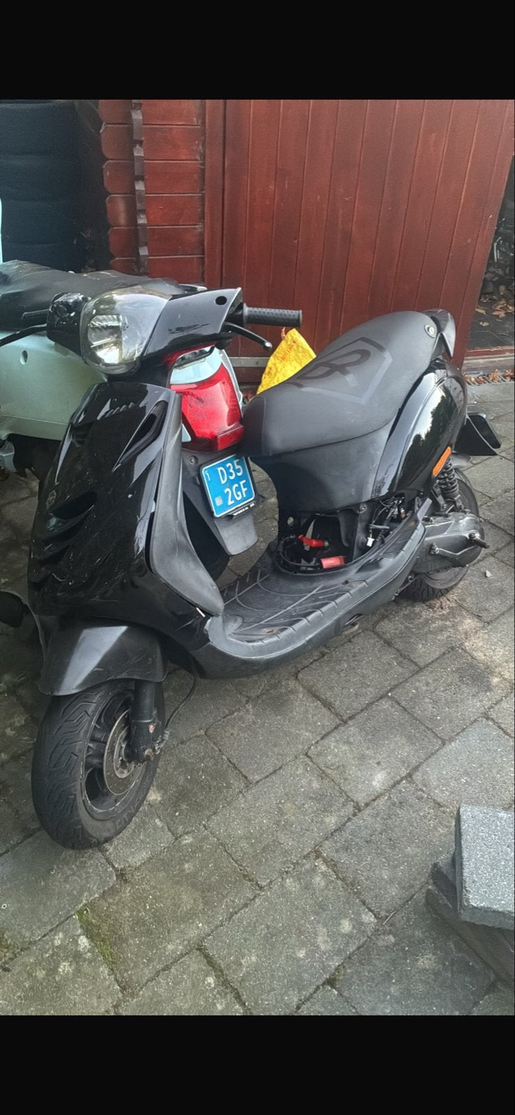 Piaggio Mk2 Zip met wok en snor frame - High-end setup, Fietsen en Brommers, Ophalen, Gebruikt, Maximaal 25 km/u