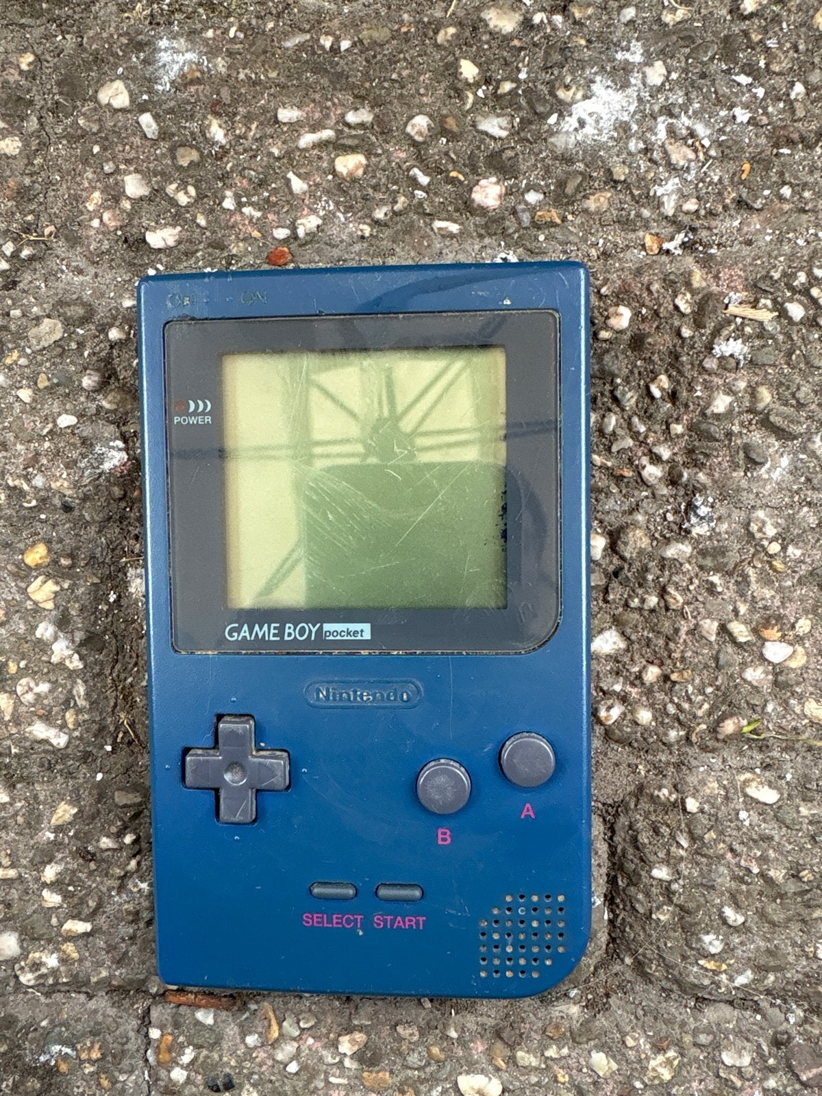 Game Boy Pocket - Blauw, Spelcomputers en Games, Ophalen of Verzenden, Niet werkend, Game Boy Pocket