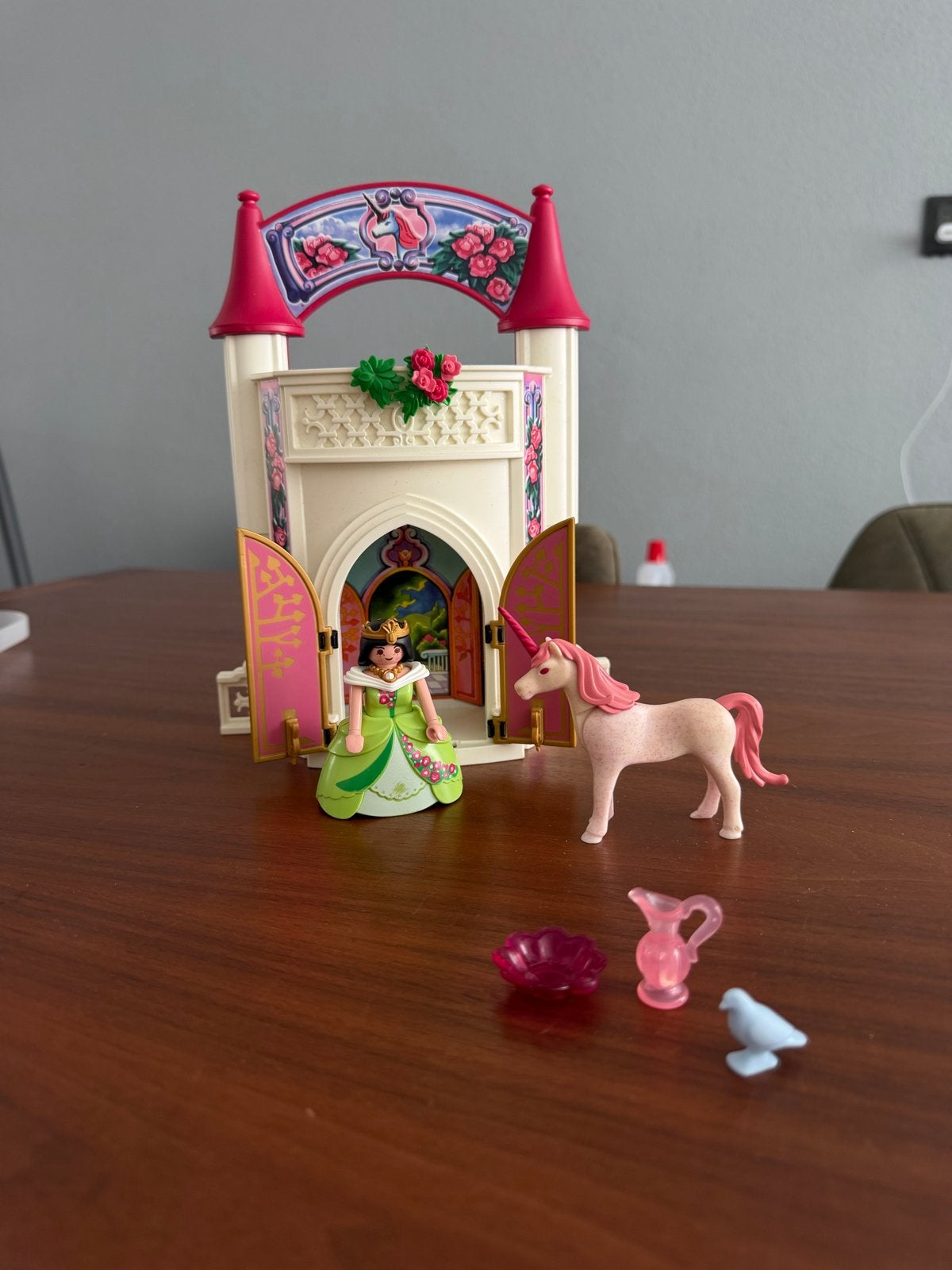 Playmobil Prinsessenkasteel met Eenhoorn en Prinses, Gebouw, Complete set, Ophalen of Verzenden, Zo goed als nieuw