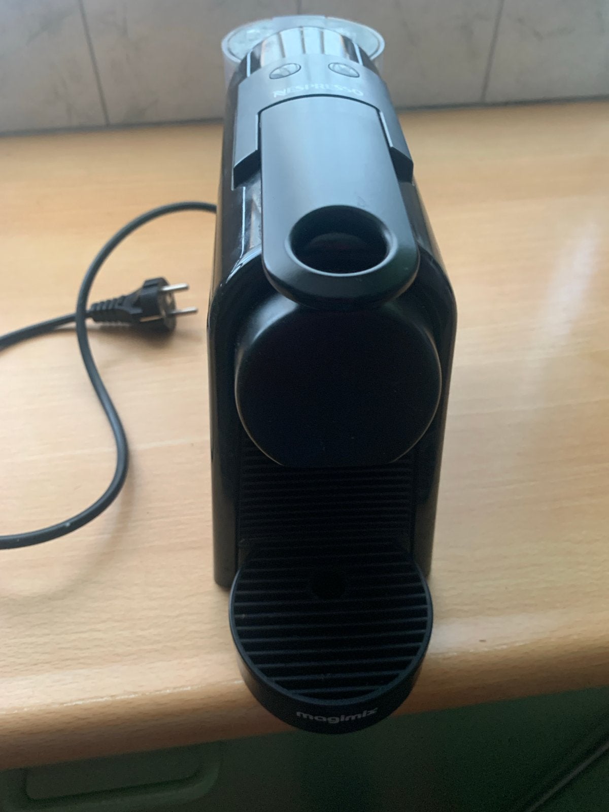 Nespresso Magimix Inissia Koffiezetapparaat Zwart, Ophalen, Gebruikt, Espresso apparaat, 1 kopje