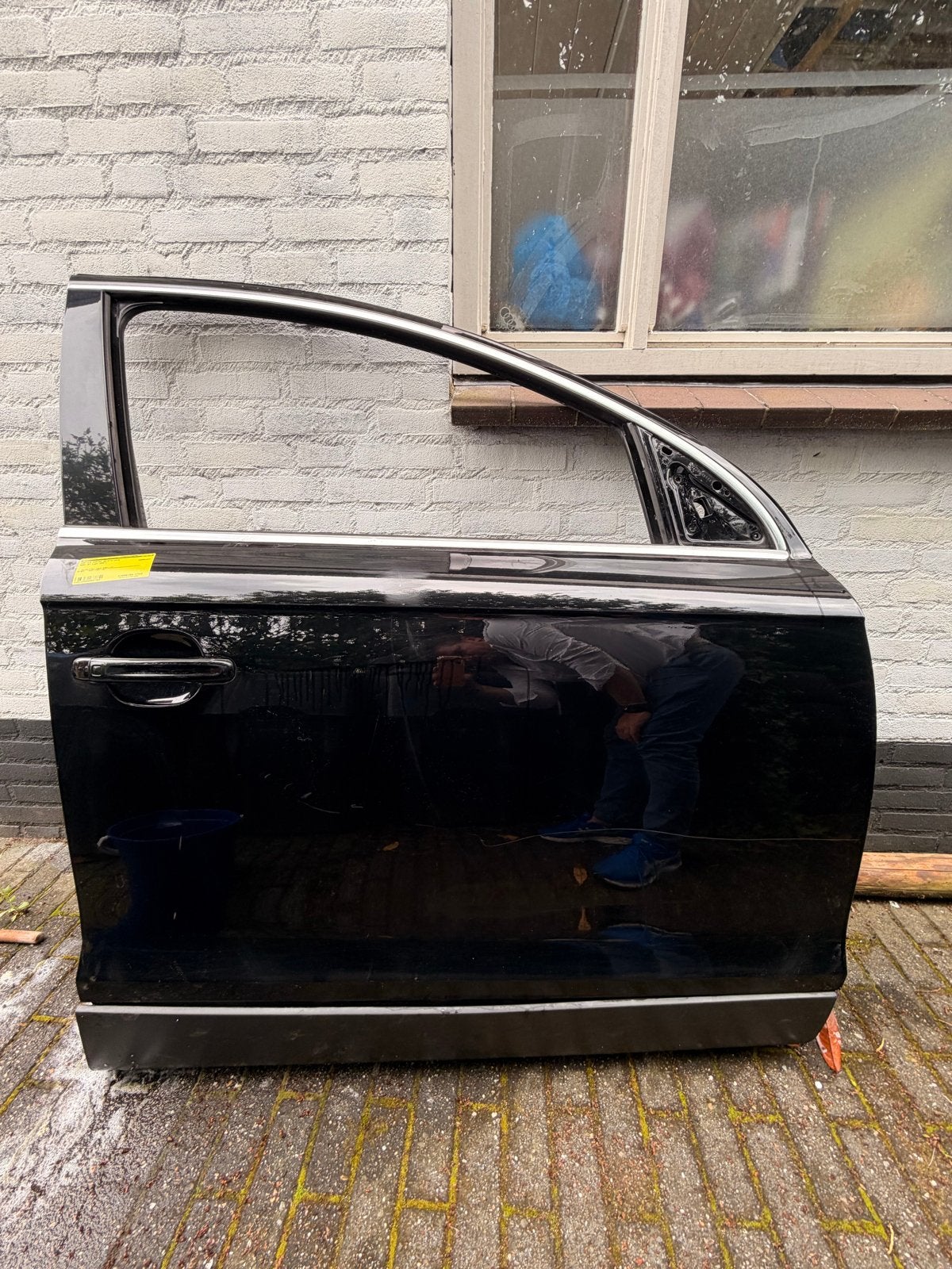 Deur rechtsvoor Audi Q7 4L Zwart (L041) - Jan 2007, Auto-onderdelen, Carrosserie en Plaatwerk, Ophalen, Gebruikt, Deur, Links