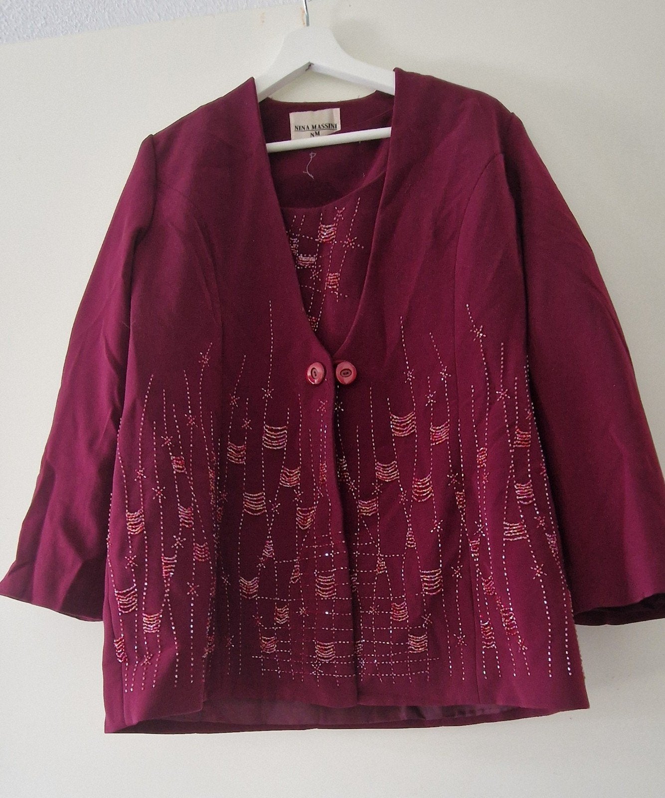 Nina Massini 3-delige set: top, blazer en rok, Kleding | Dames, Ophalen, Overige typen, Maat 46/48 (XL) of groter, Nina Massini