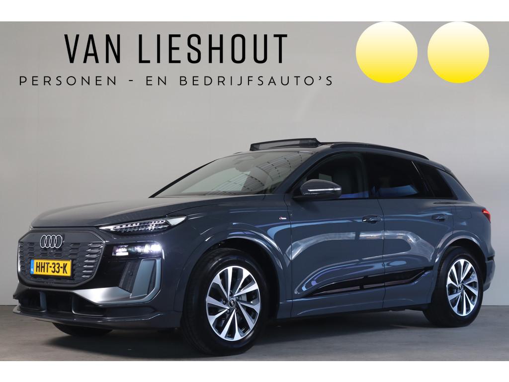 Audi Q6 e-tron Launch edition 83 kWh - NL- Auto! Mem. Seats, Auto's, Audi, Achterwielaandrijving, Gebruikt, 530 km, Leder en Stof