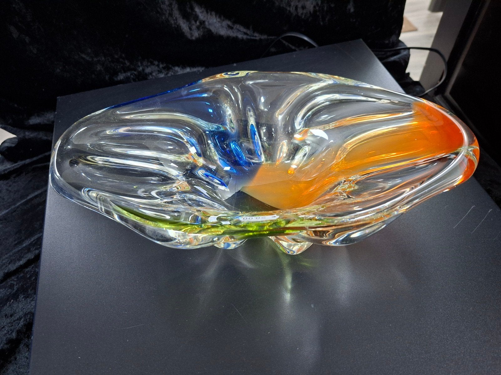 Prachtige Murano glazen schaal, kleurrijk en uniek, Ophalen of Verzenden