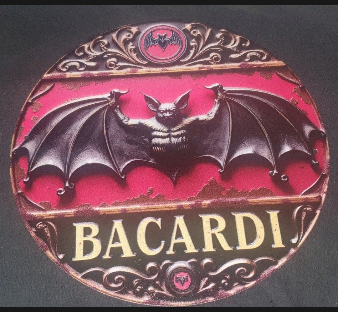 stoer bacardi wandbord (20 cm) – de eyecatcher, Ophalen of Verzenden, Nieuw