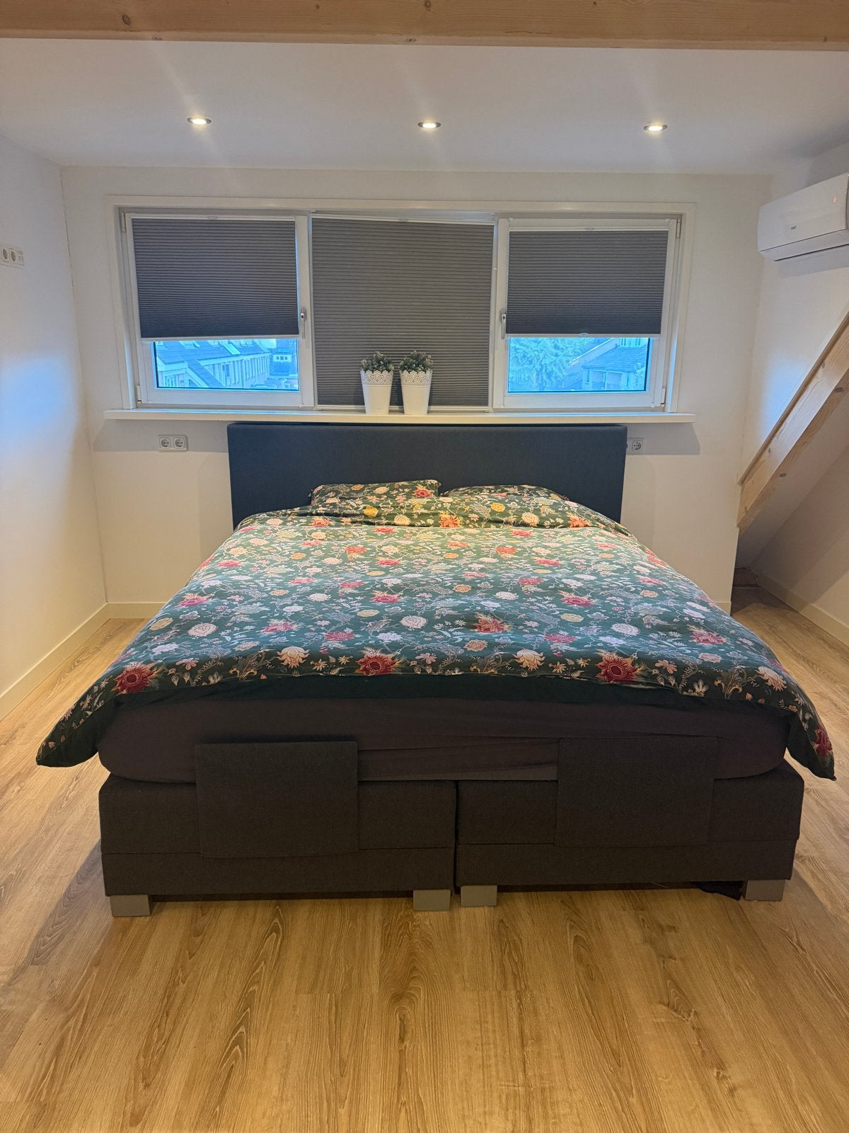 Elektrisch verstelbaar tweepersoonsbed 180/220, Ophalen, Tweepersoons, 180 cm, 220 cm