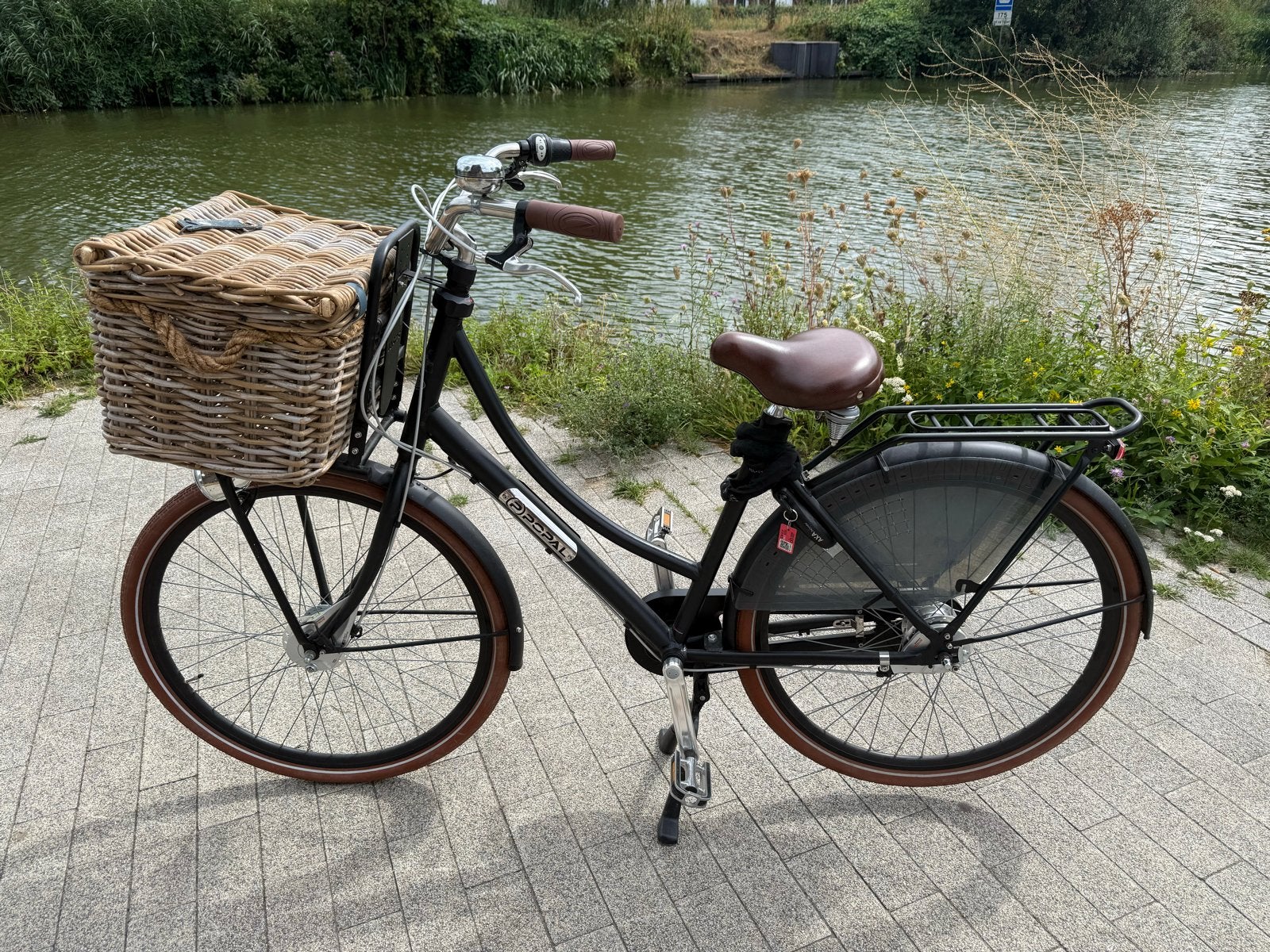 Popal Transportfiets Mat Zwart 28 inch, 6 versnellingen, Fietsen en Brommers, Fietsen | Meisjes, Ophalen, Zo goed als nieuw, 26 inch of meer