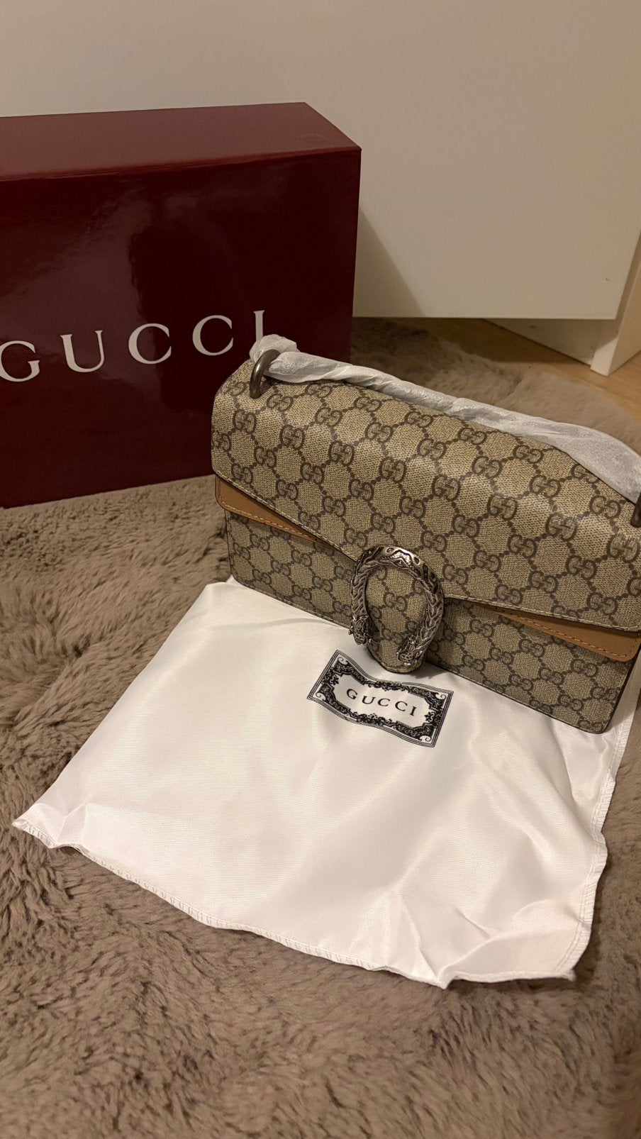 Gucci Dionysus Damestas, Ophalen, Nieuw, Beige, Schoudertasje