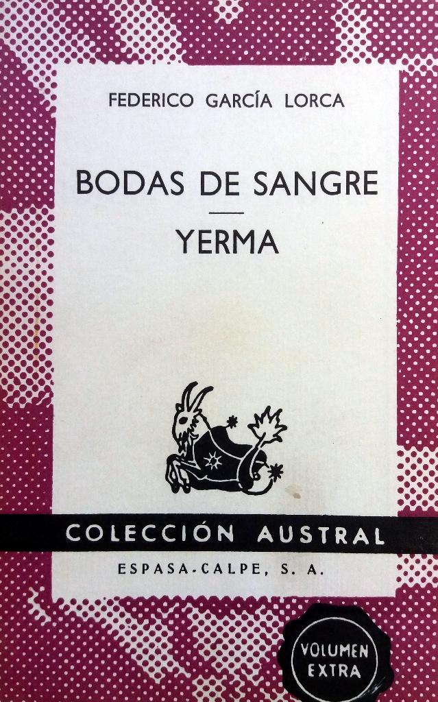 Federico García Lorca - Bodas de sangre / Yerma (SPAANSTALIG, Boeken, Ophalen of Verzenden, Gelezen, Fictie