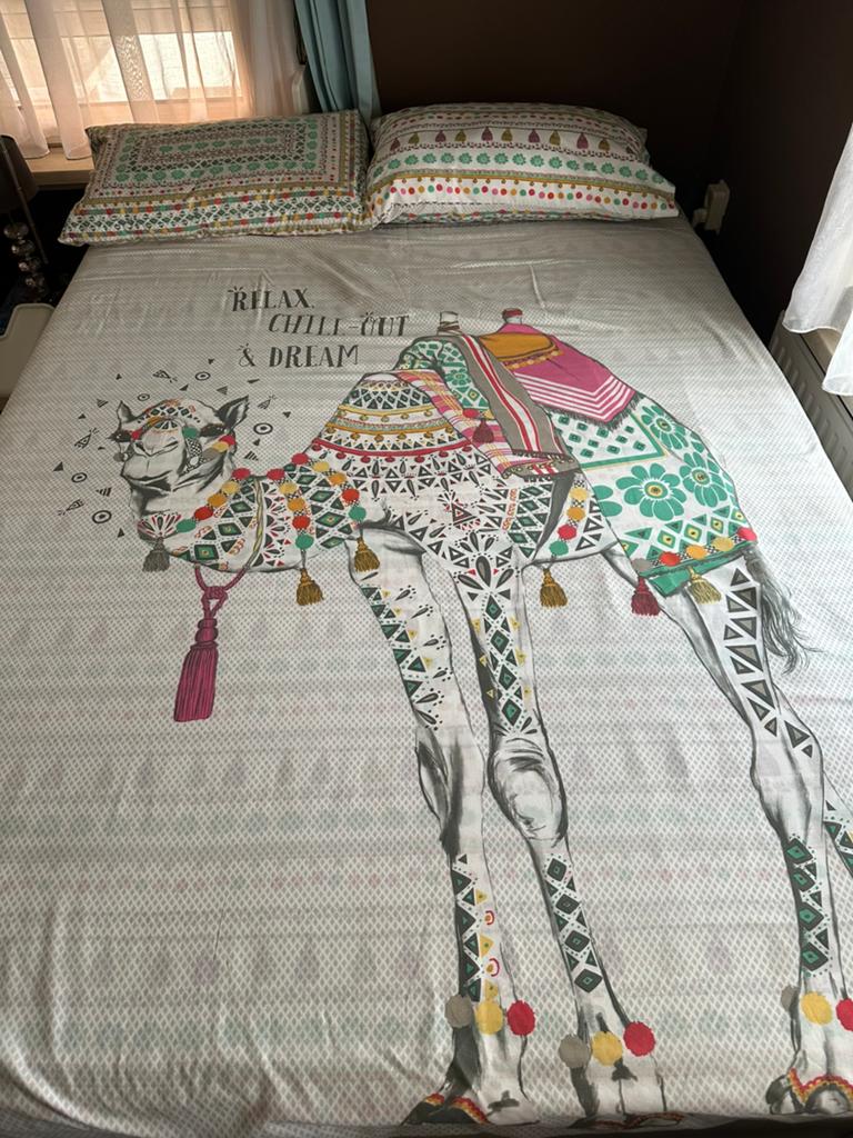Dekbedhoes met kameel  200 cm x 200 cm, Ophalen, Nieuw