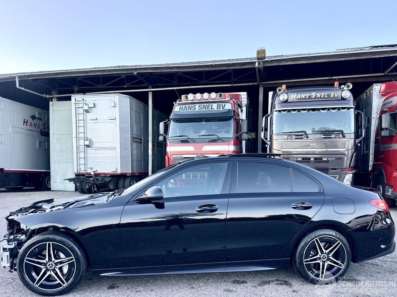 Mercedes-Benz C-Klasse Gereserveerd 300e 268pk aut + f1 Amg-, Auto diversen, Automaat, Zwart, Mercedes-Benz, Hybride Elektrisch/Benzine