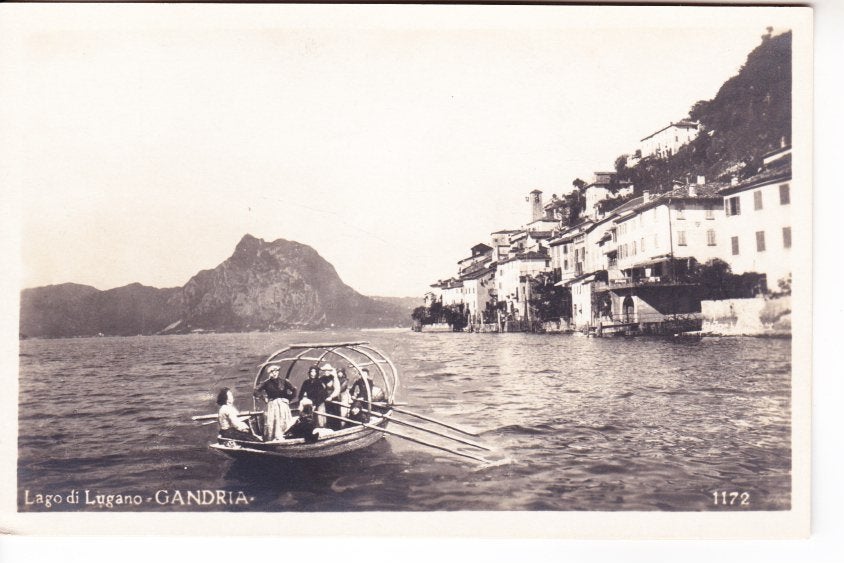 Zwitserland,- Lago di LUGANO,- Gandria.  17-06, Ophalen of Verzenden, 1920 tot 1940, Ongelopen, Overig Europa