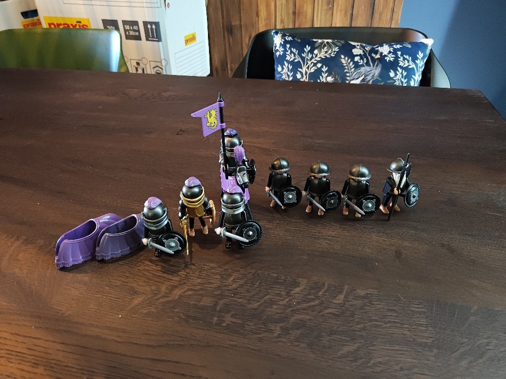 Playmobil zwart-paarse drakenridders (nemesis knights), Ophalen of Verzenden