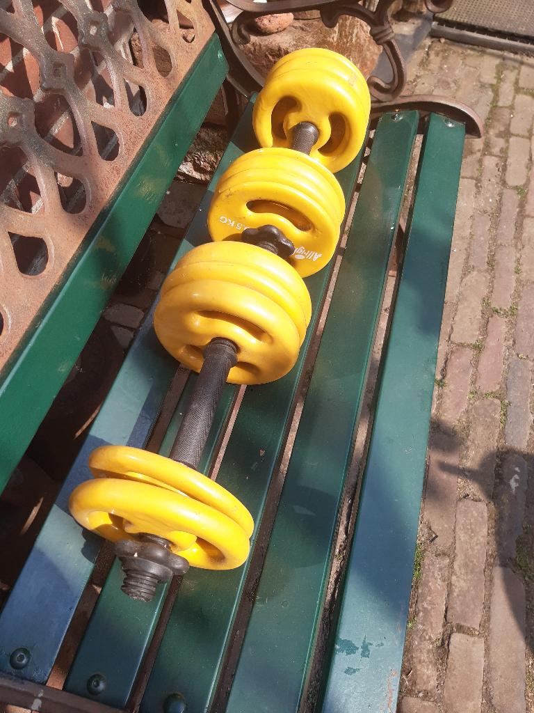 gewichten , fitnes , bodybuilding ., Ophalen of Verzenden, Zo goed als nieuw, Dumbbell