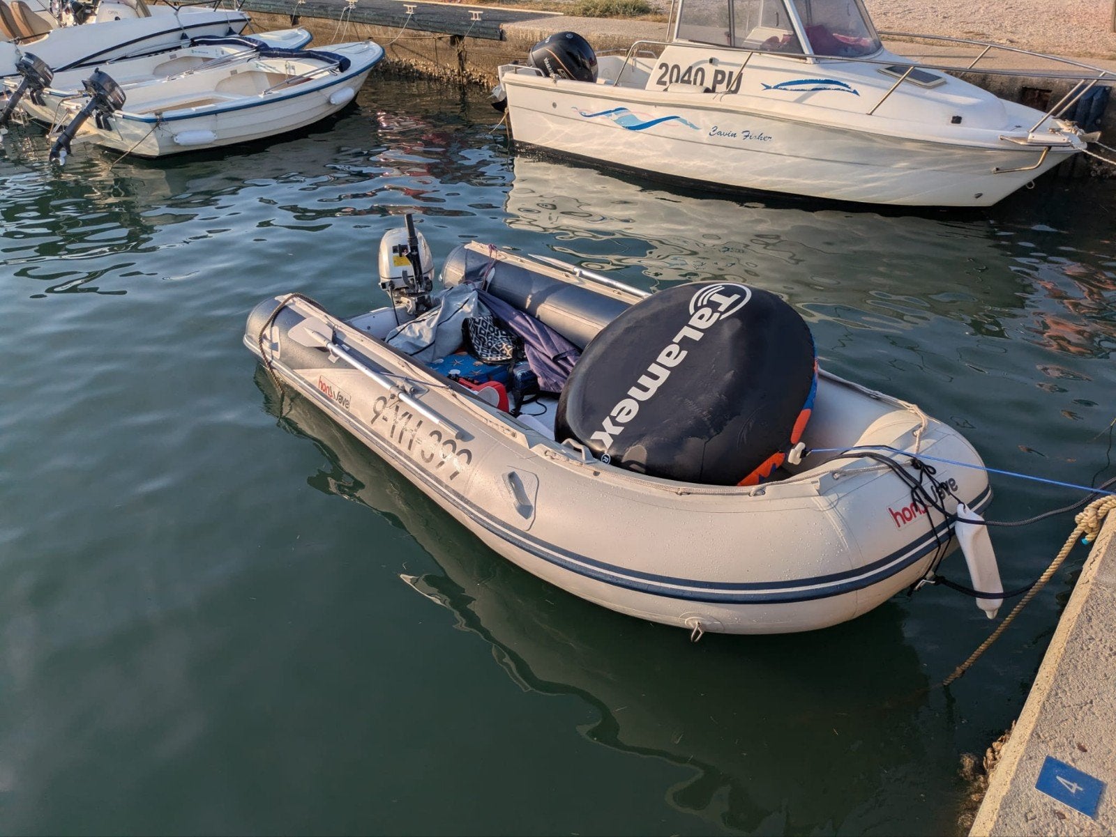 honwave t40 met 20 pk motor, Ophalen of Verzenden, Gebruikt