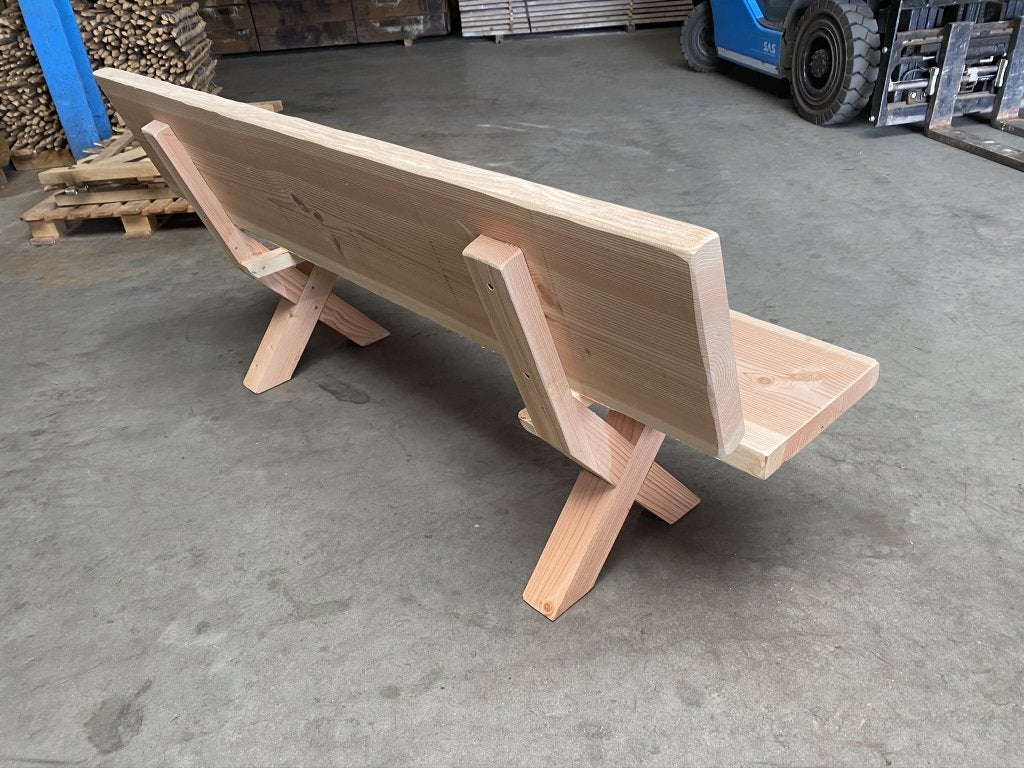 6 cm douglas bank met rugleuning 200cm, 250 en 300 cm, Tuin en Terras, Niet ingevuld, Niet ingevuld, Nieuw, Niet ingevuld